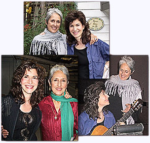 Pictures of Sharon with Joan Baez