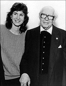 Sharon with Andres Segovia, New York City, 1987